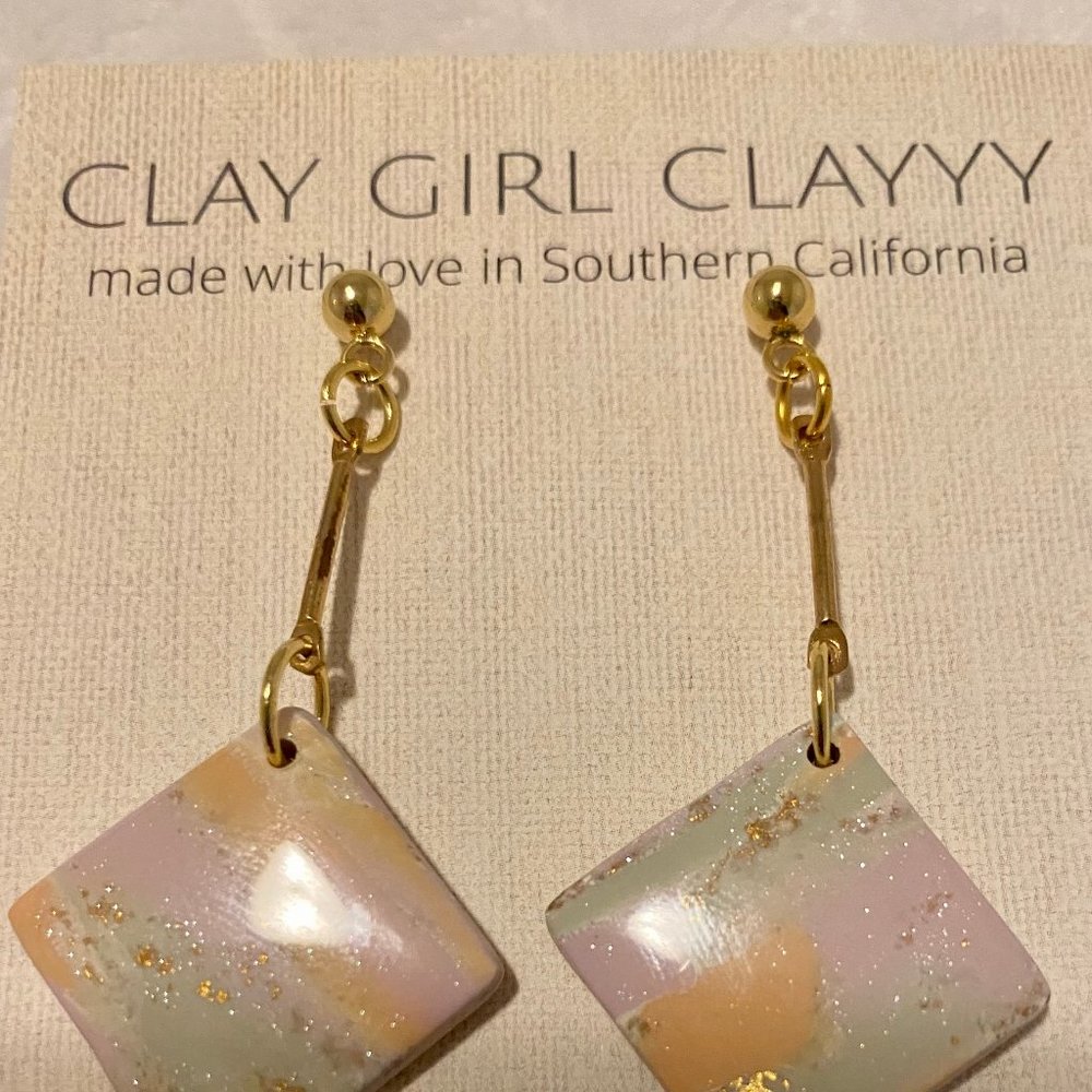 Clay Girl Clayyy Drop earrings in Watercolor